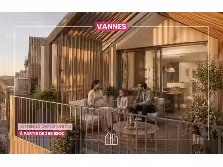 vente appartement neuf 3 pièces 82m2 vannes - 562900 € - surface privée