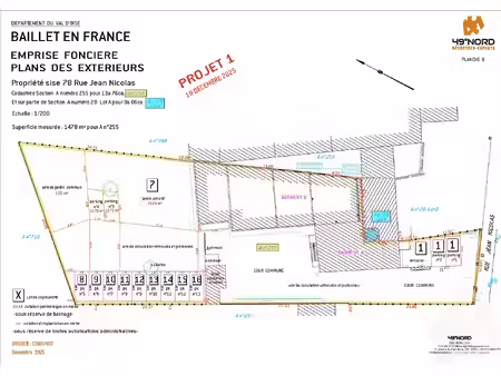 appartement baillet en france 2 pièce(s) 51.55 m2