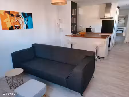 t2 climatisé avec petit jardin