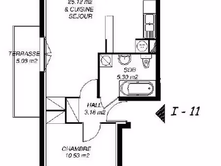 appartement 2 pièces 43 m²