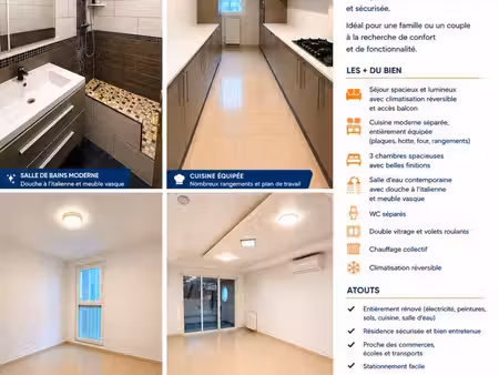 appartement 4 pièces 80 m² t4