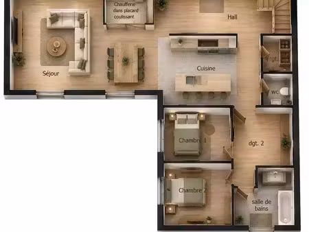 maison de village 4 pièces 97 m²