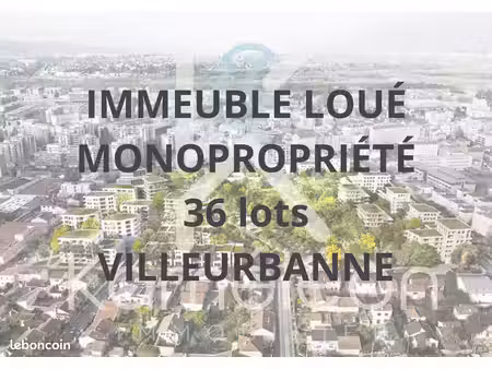 immeuble 2770 m² villeurbanne