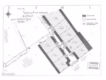 terrain avec permis d’aménager 8 lots - 7000m2