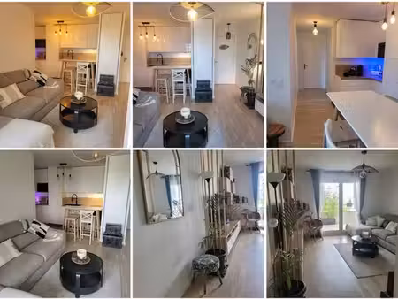 appartement meublé 3 pièces – 62 m² – balcon 13 m² – parking – noisy-champs