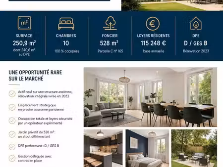 immeuble 251 m² chatillon