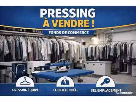 fonds de commerce  pressing 60 m² arnouville