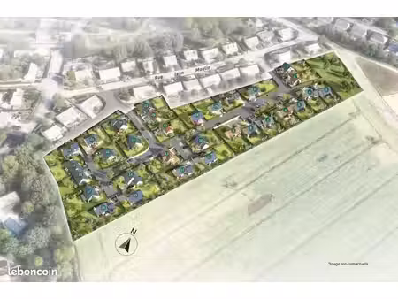terrain 390 m² treon