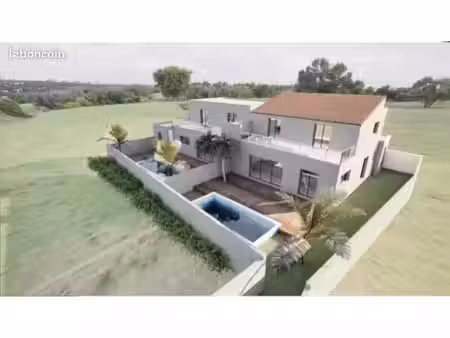 terrain constructible - permis purgé pour 2 villas mitoyenne - bezouce