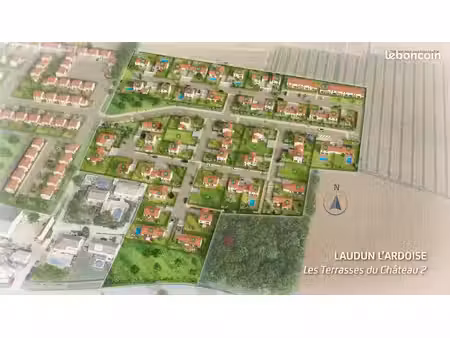 terrain 363 m² laudun l ardoise