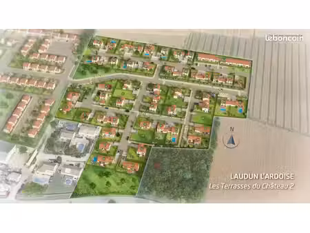 terrain 500 m² laudun l ardoise