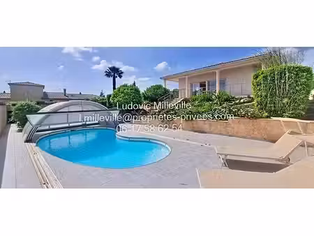 jolie villa de 156m² avec grand garage/piscine sur jardin paysager de 1161m²