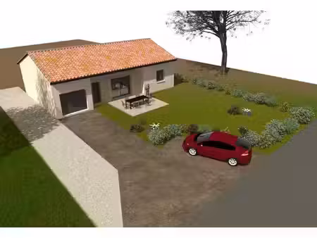 terrain avec maison neuve à vendre