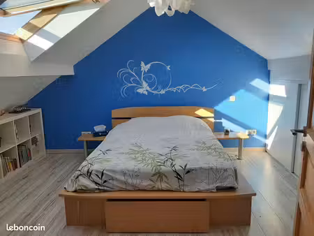 loue t3/4 duplex 73m² carrez / 120 au sol / garage / balcon