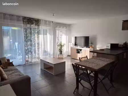 t3 meublé en rez de jardin résidence récente