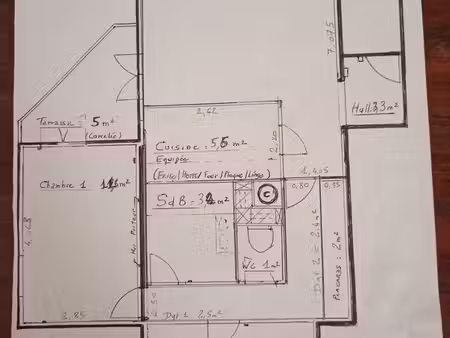 appartement 67 m2 3 pièces la martelle. agents immo s'abstenir totalement