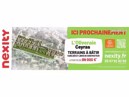 terrain 304 m² ceyras
