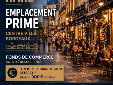 bar  restaurant 80 m² bordeaux