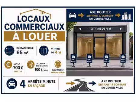 local à louer – emplacement stratégique à proximité de la place napoléon