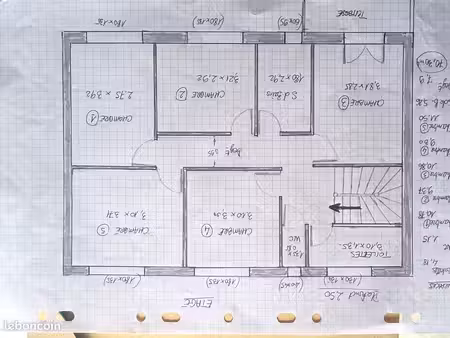 maison a vendre 120m 5 chambres tours nord