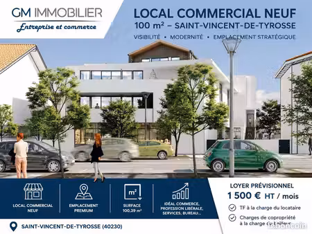 local commercial 100 m² saint-vincent-de-tyrosse