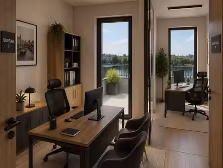 bureaux premium à louer à roanne – vue port  canal & loire