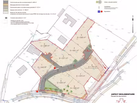 terrain 643 m² parentis en born