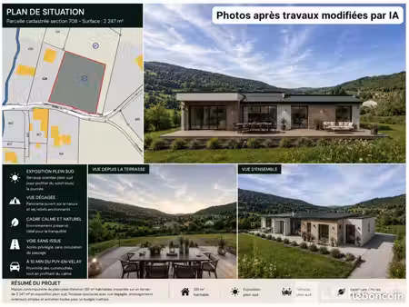 terrain 2 247 m² polignac