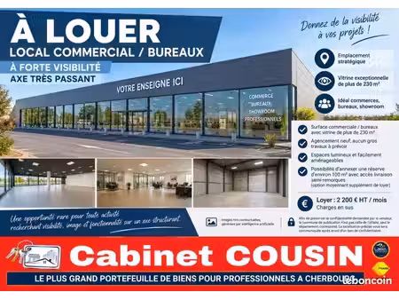 local bureaux 235 m²
