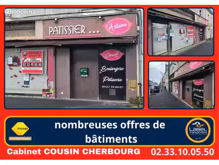 fonds de commerce boulangerie 200 m²