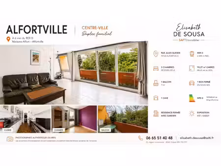 duplex familial avec box et balcon