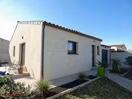 villa plain pied rt2012 de 83m² avec 3 chambres sur un terrain de 326m² avec garage