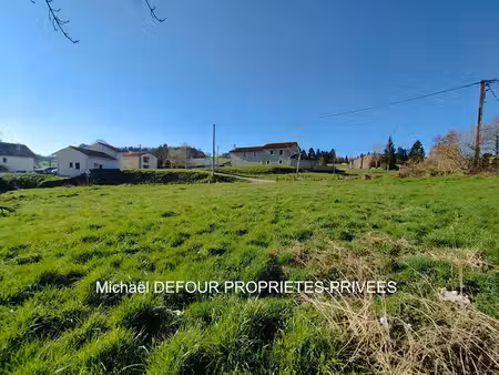 monistrol-sur-loire 43120 parcelle de terrain constructible viabilisée de 842 m²