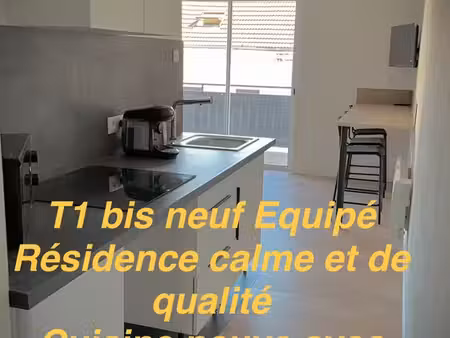 t1 bis+ 27m2 secteur recherché jean jaurès neuf équipé étudiant iut fac université