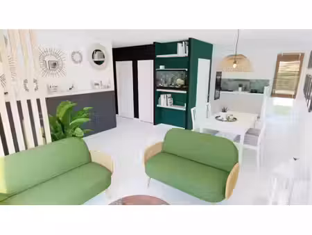 terrain avec maison neuve à vendre