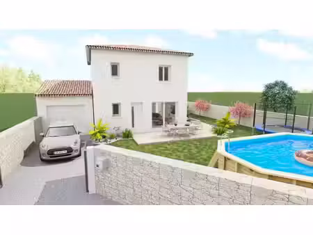 terrain avec maison neuve à vendre