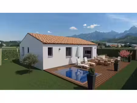 terrain avec maison neuve à vendre