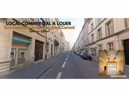 local commecial / restauration - 200 m² - rue passante d'accès place carnot
