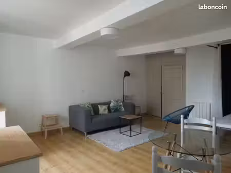 appartement - studio meublé 45m² centre bourg