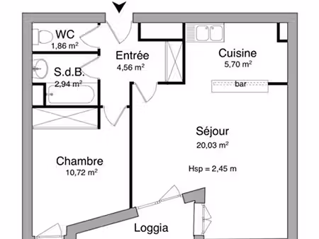 la location de l’appartement a cergy le haut