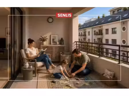 vente appartement neuf 3 pièces 58m2 senlis - 241000 € - surface privée