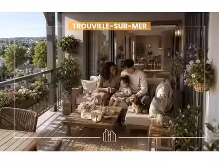 vente appartement neuf 3 pièces 62m2 trouville-sur-mer - 399000 € - surface privée