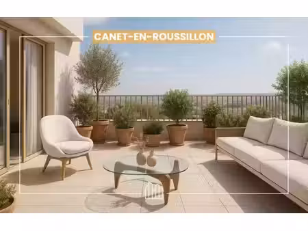 vente appartement neuf 4 pièces 89m2 canet-en-roussillon - 400900 € - surface privée