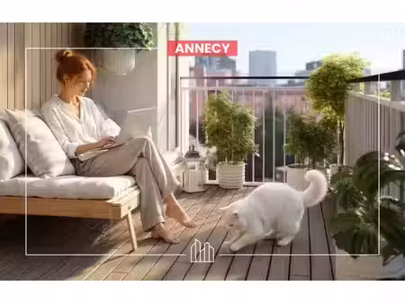 vente appartement neuf 2 pièces 43m2 annecy - 325000 € - surface privée