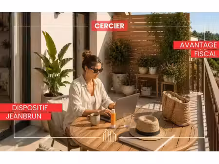 vente appartement neuf 2 pièces 46m2 cercier - 263900 € - surface privée