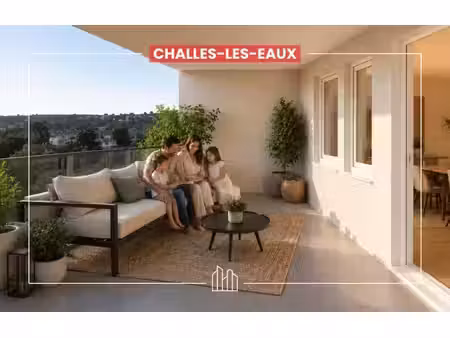 vente appartement neuf 2 pièces 53m2 challes-les-eaux - 262000 € - surface privée