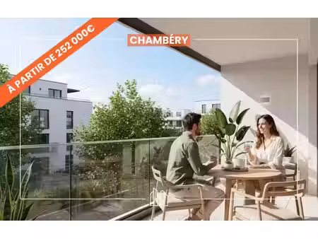 vente appartement neuf 3 pièces 69m2 chambéry - 249000 € - surface privée