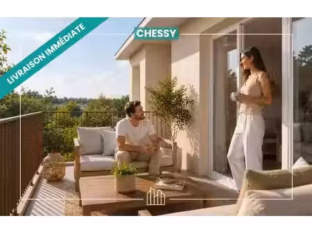 vente appartement neuf 3 pièces 61m2 chessy - 356400 € - surface privée