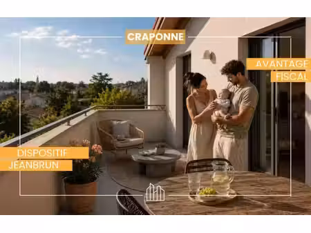 vente appartement neuf 3 pièces 70m2 craponne - 396000 € - surface privée