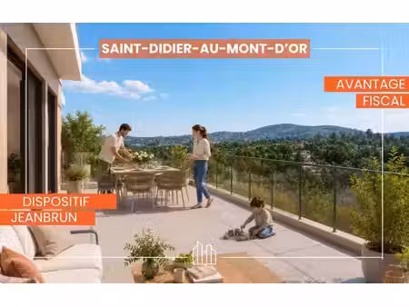 vente appartement neuf 3 pièces 62m2 saint-didier-au-mont-d'or - 385000 € - surface privée